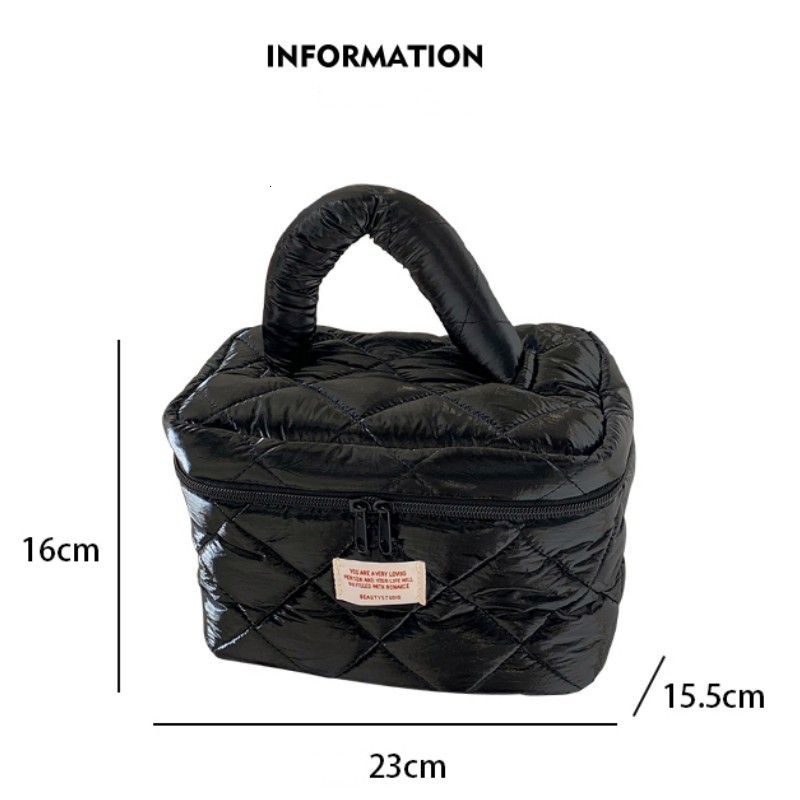 Cosmetic Bags Cases Large Capacity Down Bag Portable Toiletry Travel Organizer for Skincare Products and Accessories Solid Color Wash Tote 230926