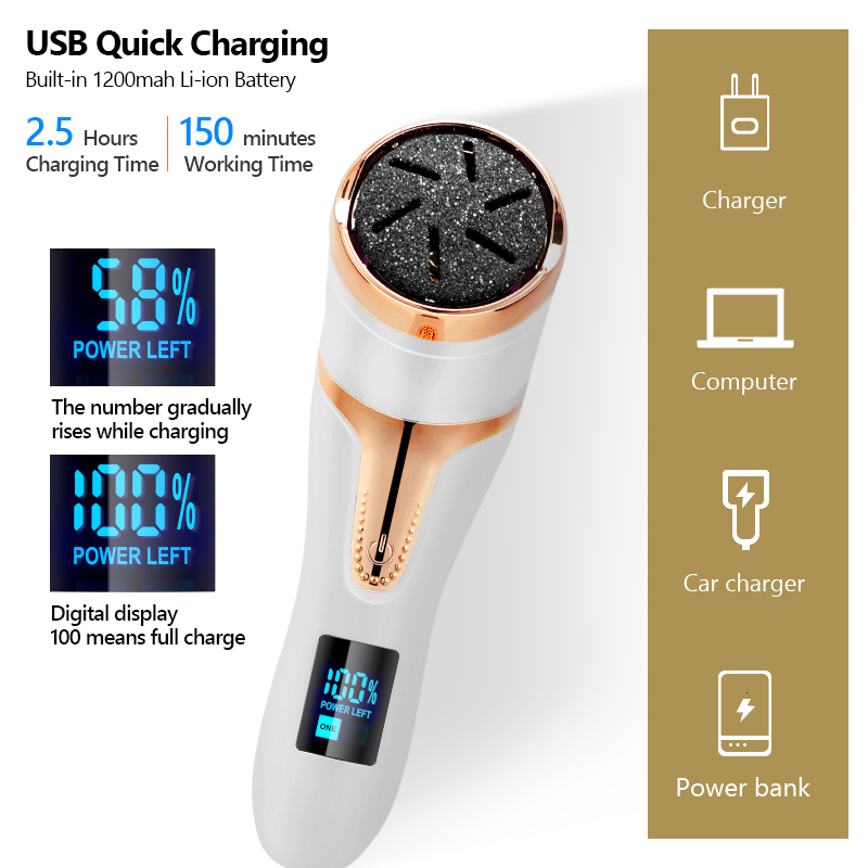 Foot Care Electric Pedicure Tools File Leg Heels Remove Hard Cracked Dead Skin Callus Remover Feet Files Clean Machine 230926
