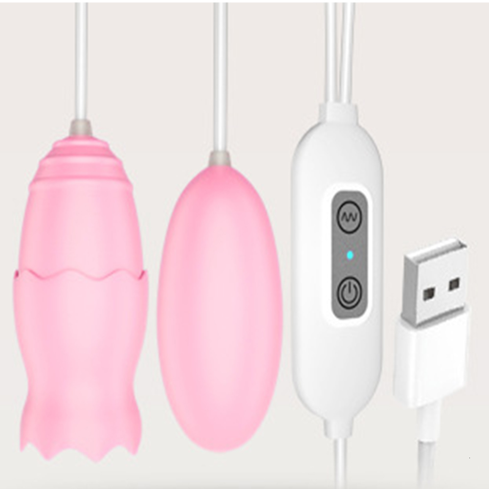 Vibrators 12 Speeds Tongue Oral Licking USB Vibrating Egg Gspot Vagina Massage Clitoris Stimulator Sex Toys for Women Shop 230925