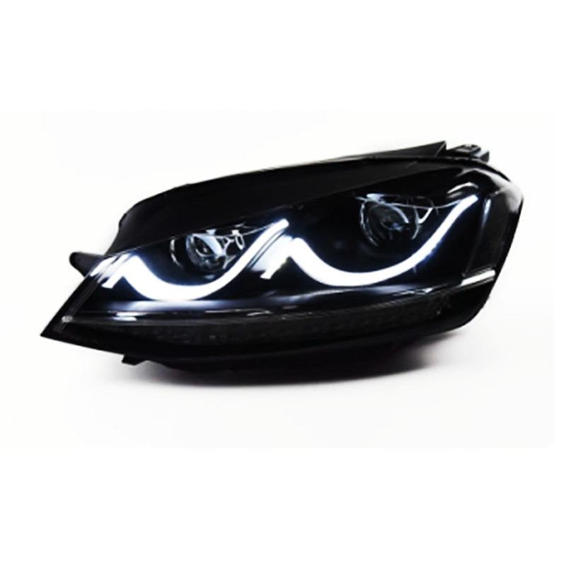 Car Front Headlight For VW Golk7 Golf 7 MK7 2013-20 17 Headlights LED DRL Running Lights Bi-Xenon Beam Fog Lights