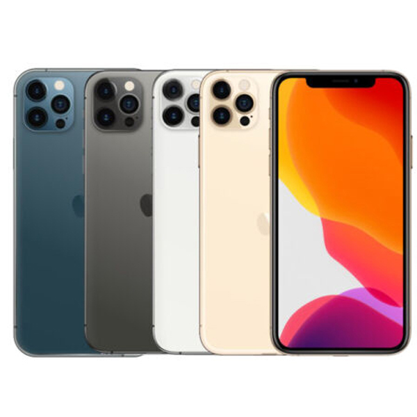 100% Original Genuine iPhone 12 Pro 12Pro 128GB 256GB 512GB ROM 6.1" Super Retina OLED A14 Bionic IOS Face ID Unlocked 5G Mobilephone,A+Excellent