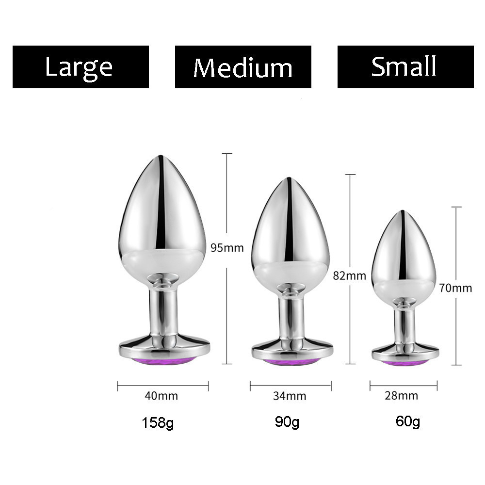 Anal Toys SML Metal Butt Plug Sex Tool for Women Men Couple Flirting Accessories Stainless Steel Annal Dilator Adult Sexy Shop 230925