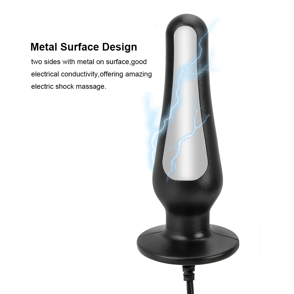 Anal Toys Electric Shock Plug for Women Clitoris Vaginal Balls Butt Dilator Men Prostate Massager Sex Female Masturbator 230925