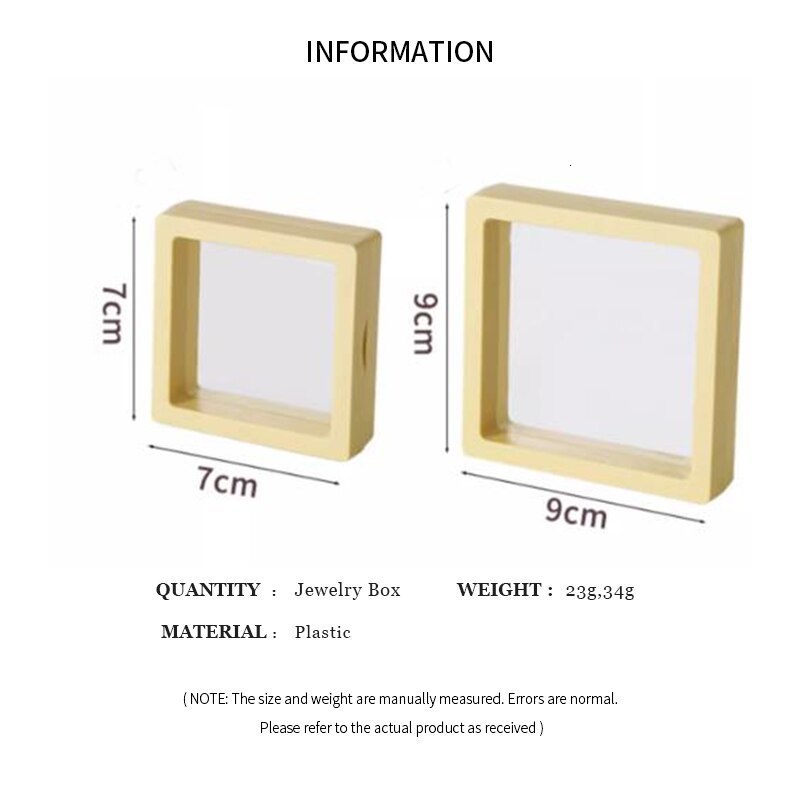 Jewelry Boxes 4 Pcstransparent Pe Film Travel Storage Box Necklace Bracelet Ring Earrings Packaging Case Colorful Plastic Gift 230926