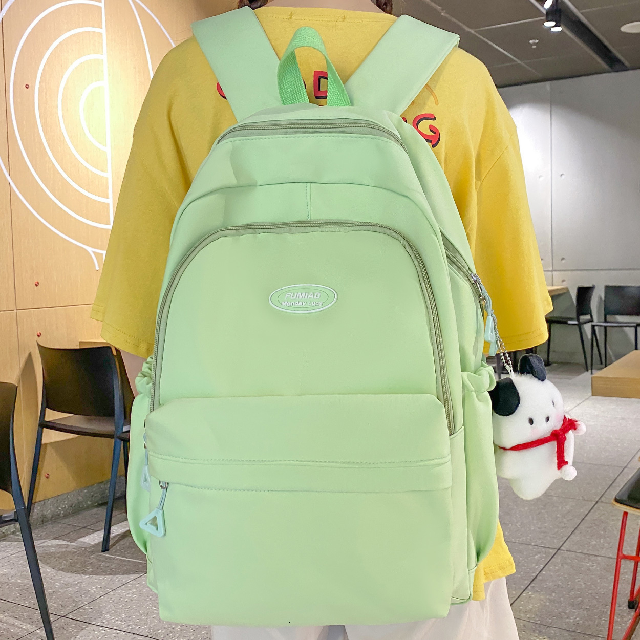 School Bag Red Lady Waterproof Cute Laptop Book Bag Girl Kawaii Nylon Backpack Fashion Female Travel College Cool 230926
