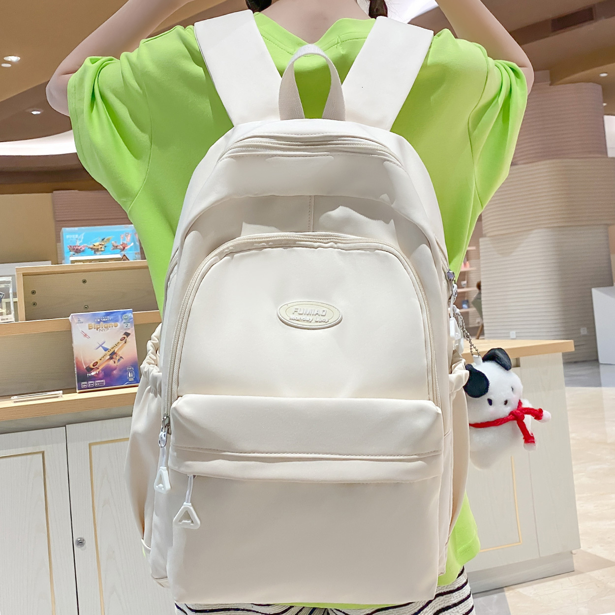 School Bag Red Lady Waterproof Cute Laptop Book Bag Girl Kawaii Nylon Backpack Fashion Female Travel College Cool 230926