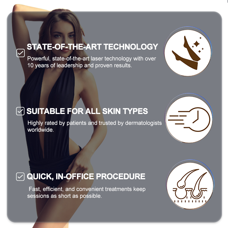 2024 Professional Long Pulse Nd Yag 1064nm Laser Machine Alexandrite 755nm Laser Hair Removal Acne Treatment Vascular Legions Remove Epilator Hair Rem