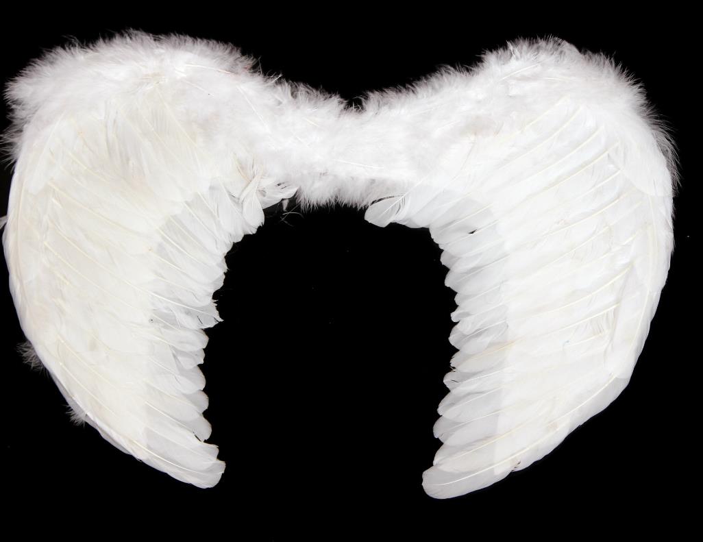 Adult Angel Feather Wing with Elastic Straps Women Halloween Party Costume Accessories 31.5 X23.6inch White Black Pink Red