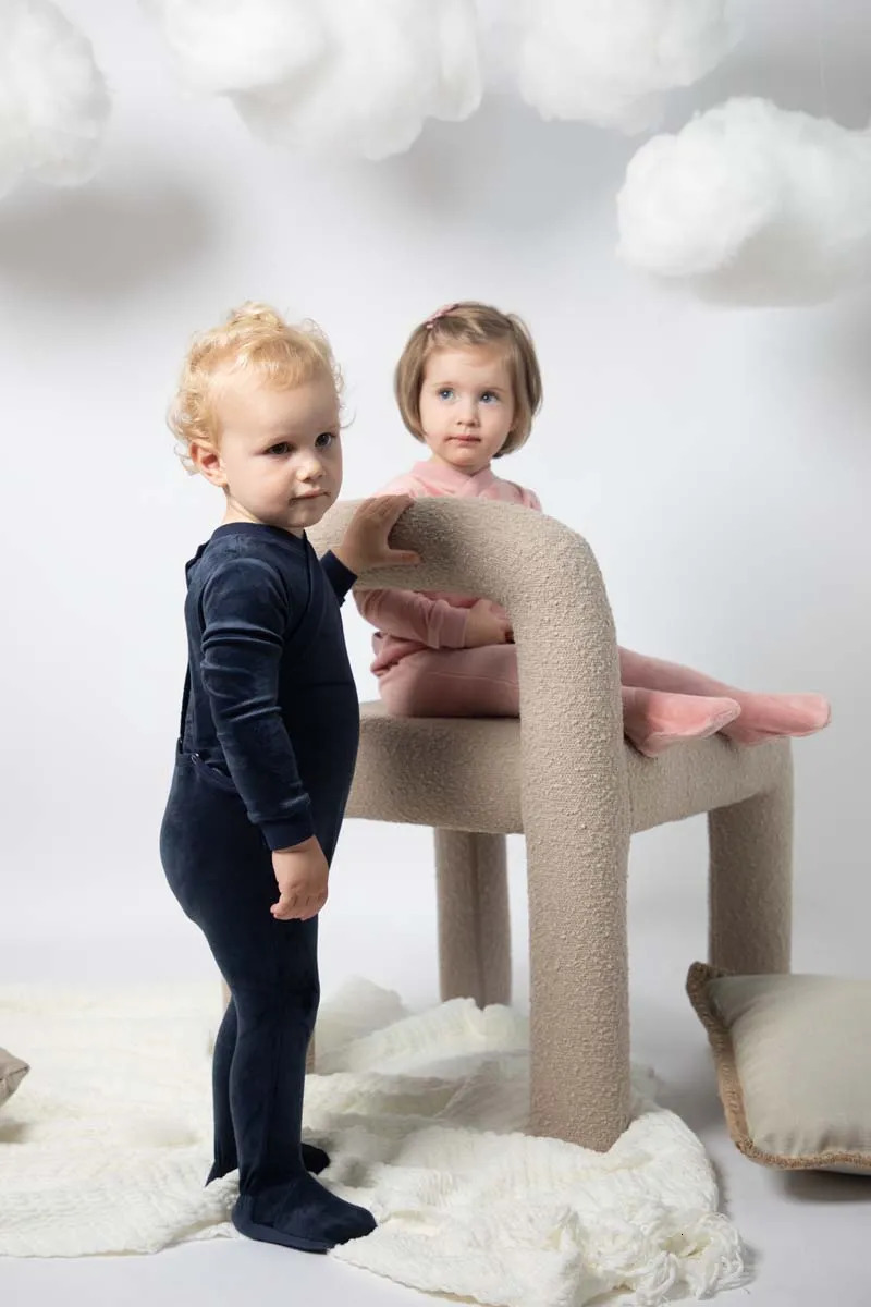 Clothing Sets AS baby girl velour set kids pjs with stretchy 230927