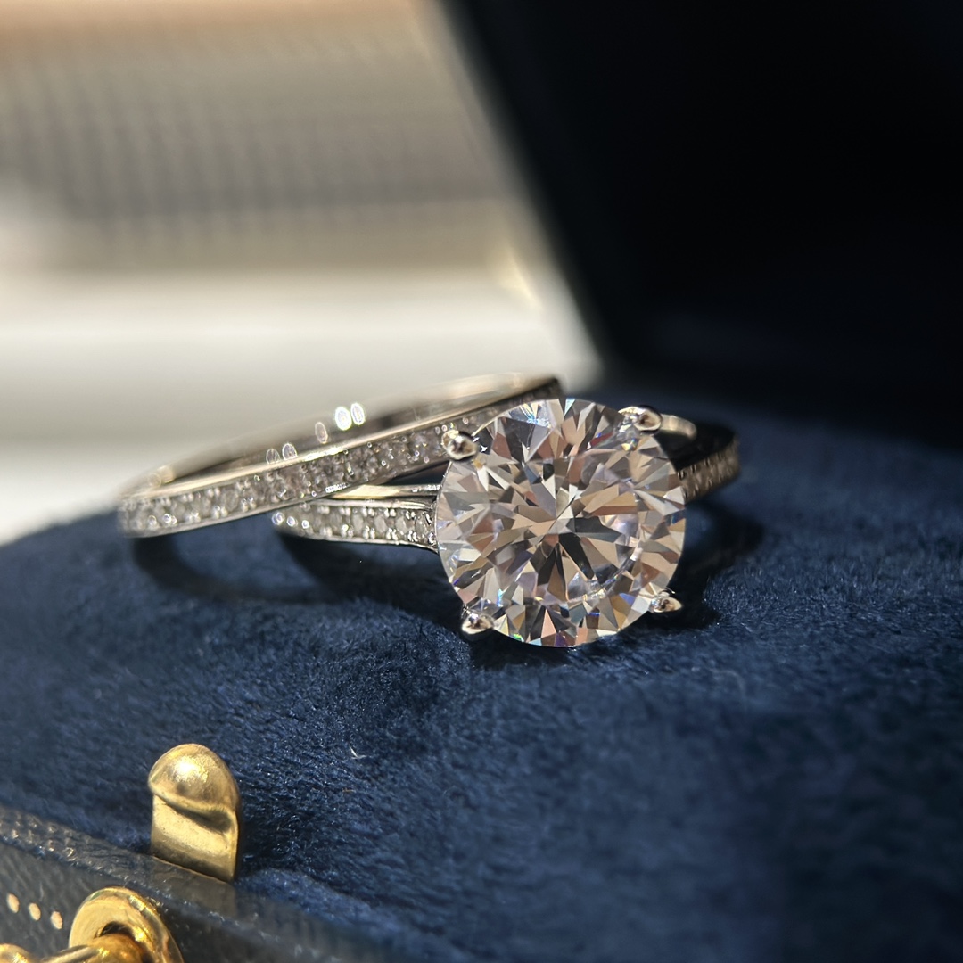 Sliver Dia Designer Women Wedding High Quality Lady Engagement Ring Jewelry Christmas Gift