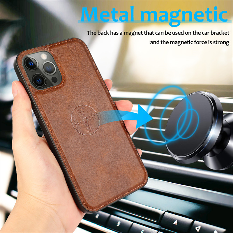 Magnetic Detachable PU Leather Wallet Card Slots Kickstand Shockproof Wrist Strap Flip For iPhone 17 Air 16 15 14 13 12 11 Pro Max XS 8 Plus Samsung S