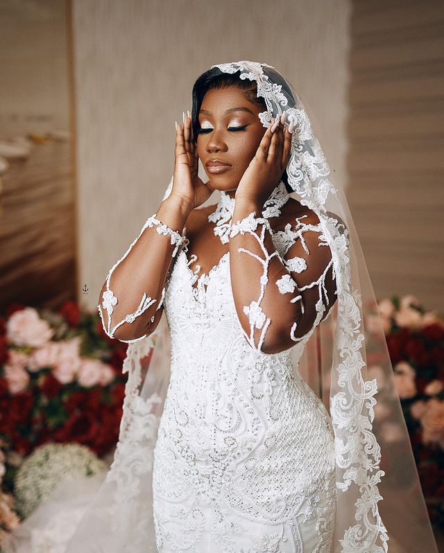 2023 Oct Arabic Aso Ebi Plus Size Ivory Mermaid Wedding Dress Lace Beaded Luxurious Bridal Gowns Dresses ZJ404