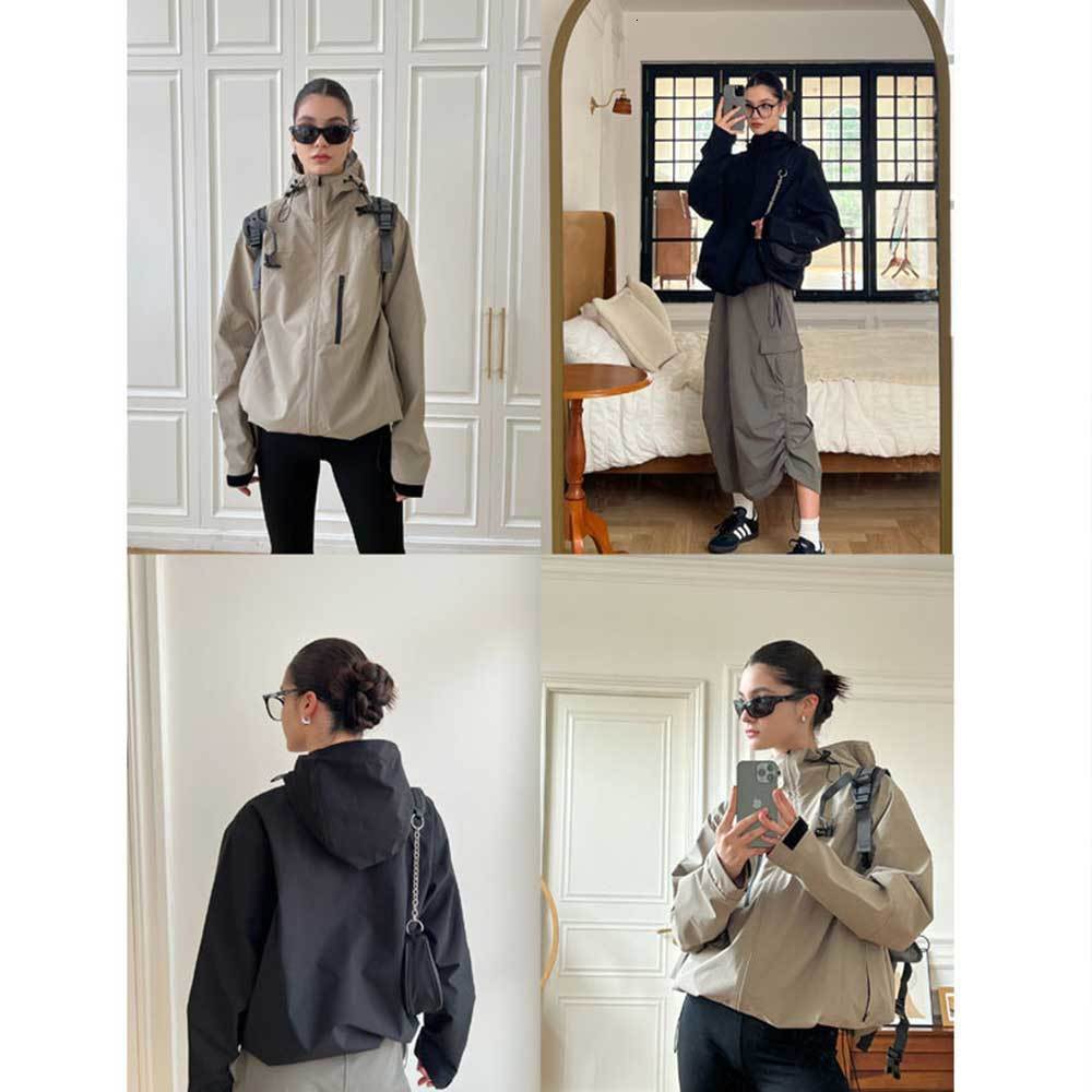Womens Jackets American Vintage Storm Jacket Spring And Autumn Trend Outdoor Waterproof Wear Windproof Mountaineering 230926