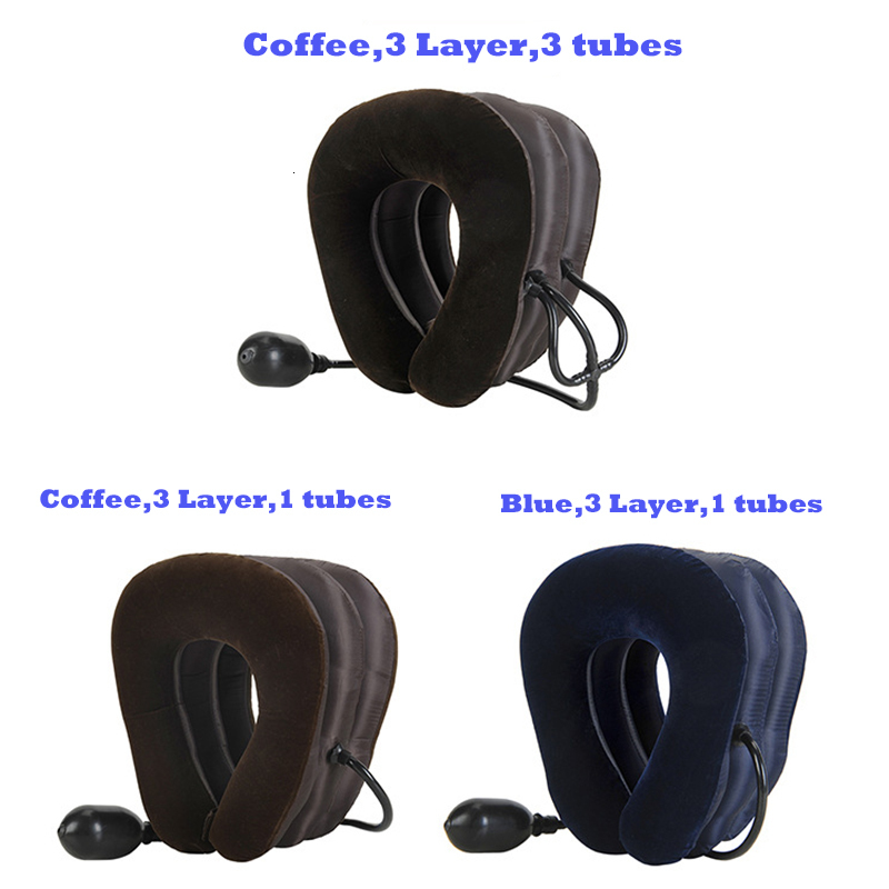 Other Massage Items Neck Stretcher Air Cervical Traction 3 Tubes House Devices Orthopedic Pillow Collar Pain Relief Neck Head Tractor Collar 230926