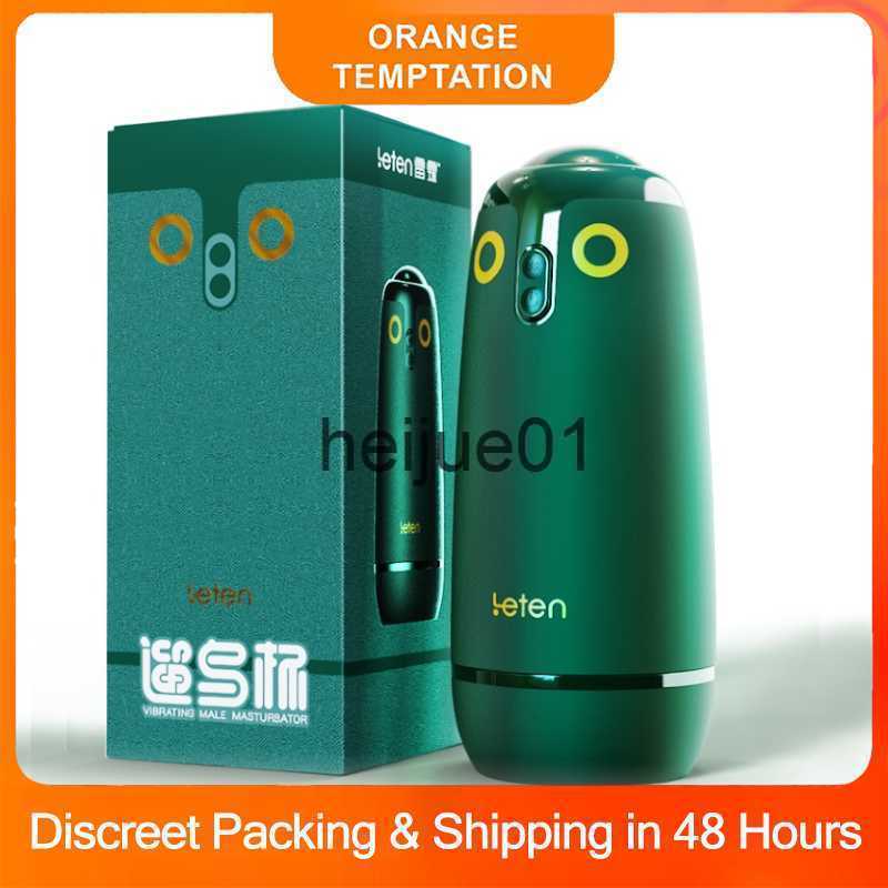 Masturbators Leten Birds Vibrator Masturbators Cup Sexy Toys For Men Vacuum Vagina APP Control Fully Automatic Telescopic Glan Stimulator 18 x092