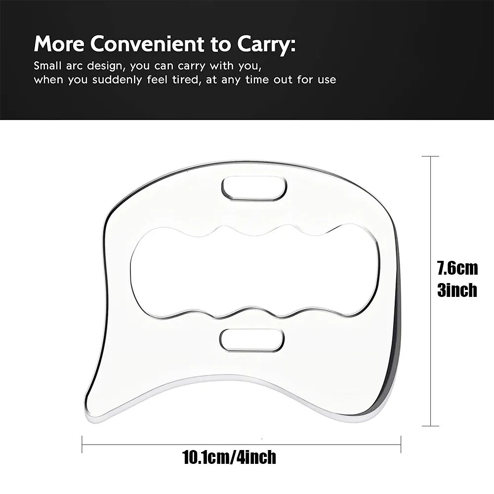 Back Massager Stainless Steel Gua Sha Massager Muscle Scraper Metal Scraping Tool Body Deep Tissue Fascia Face Relaxation Massage Body Shaping 230927