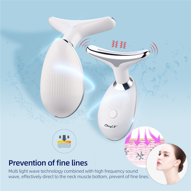 Face Care Devices CkeyiN Neck Face Lifting Machine Face Massager Pon Therapy Eye Massage Tool Vibration Anti Wrinkle Double Chin Remover 230926