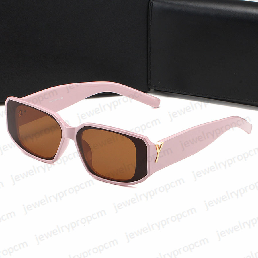 Designer Man's Sunglasses Fashion Letters Glasses Elegant Women's Rectangle Eyeglasses 6 Colors