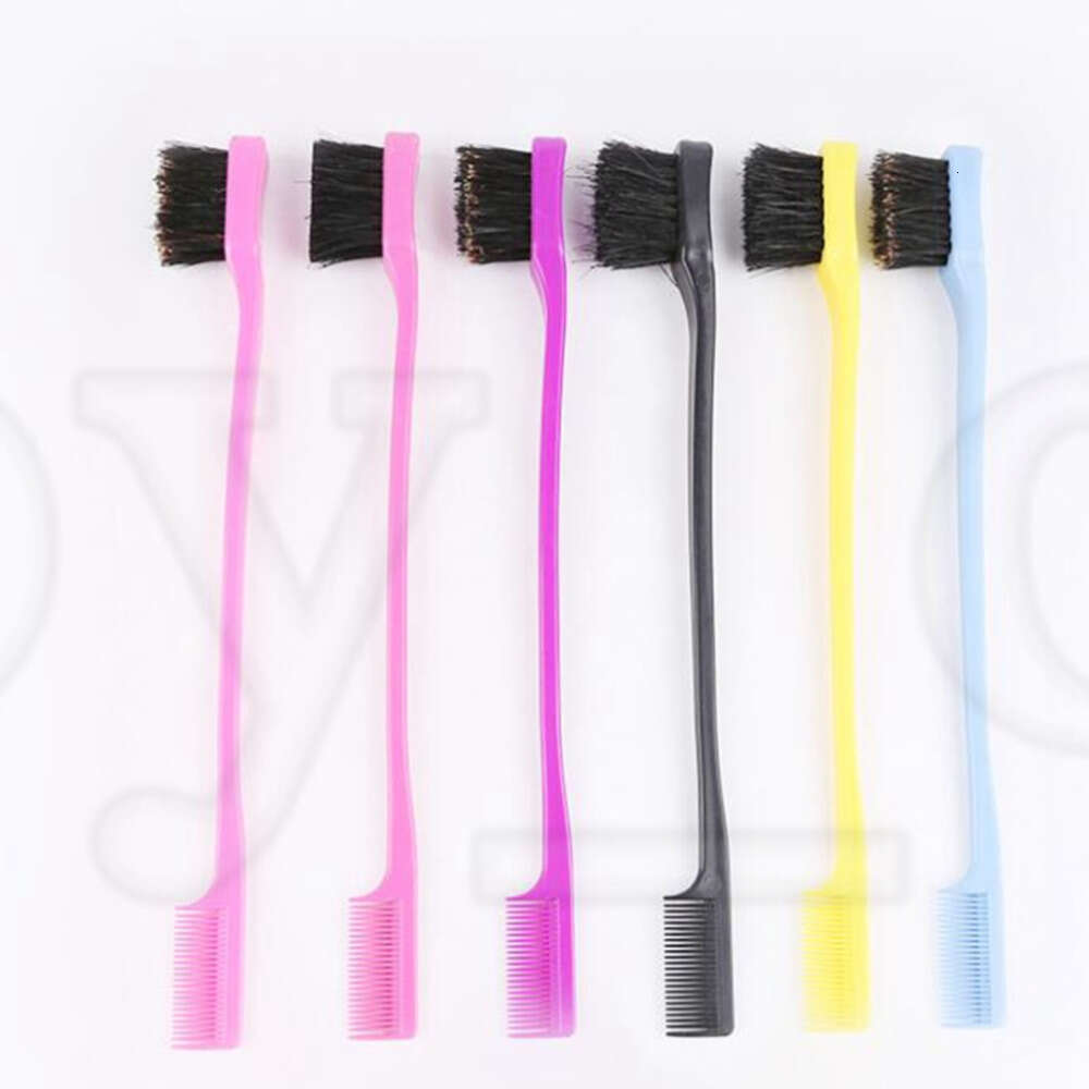 Double Sided Hair Edge Brushes Comb Hair Styling Hairdressing Salon Hair Comb Brushes Beauty Tools Cepillos Para El Borde Del Cabello De Salon