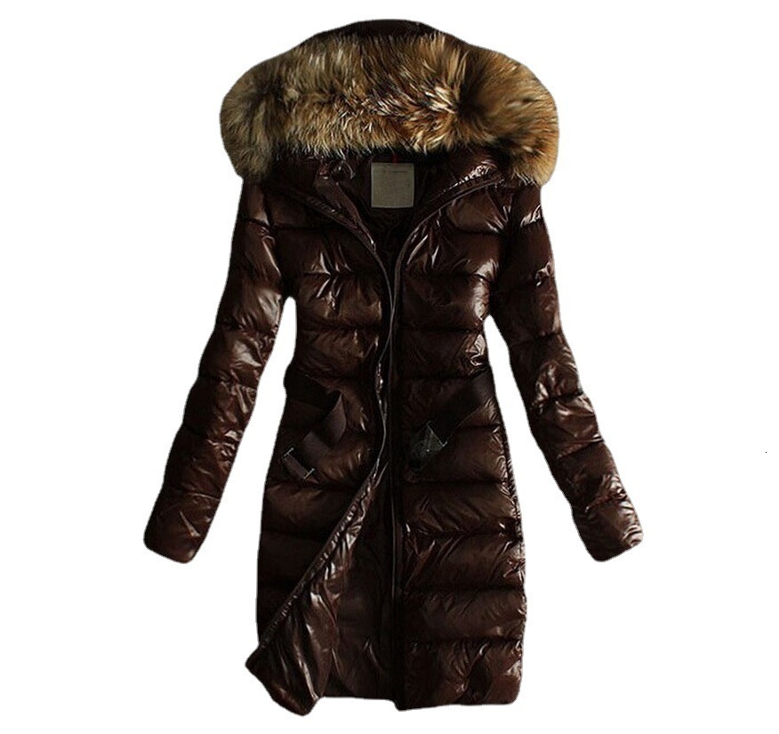 Winter Jacket Women Shiny Down Jacket Female Parkas Woman Puffer Jacket Black Brown Coat 2022 Spring Doudoune Femme Mujer 211221