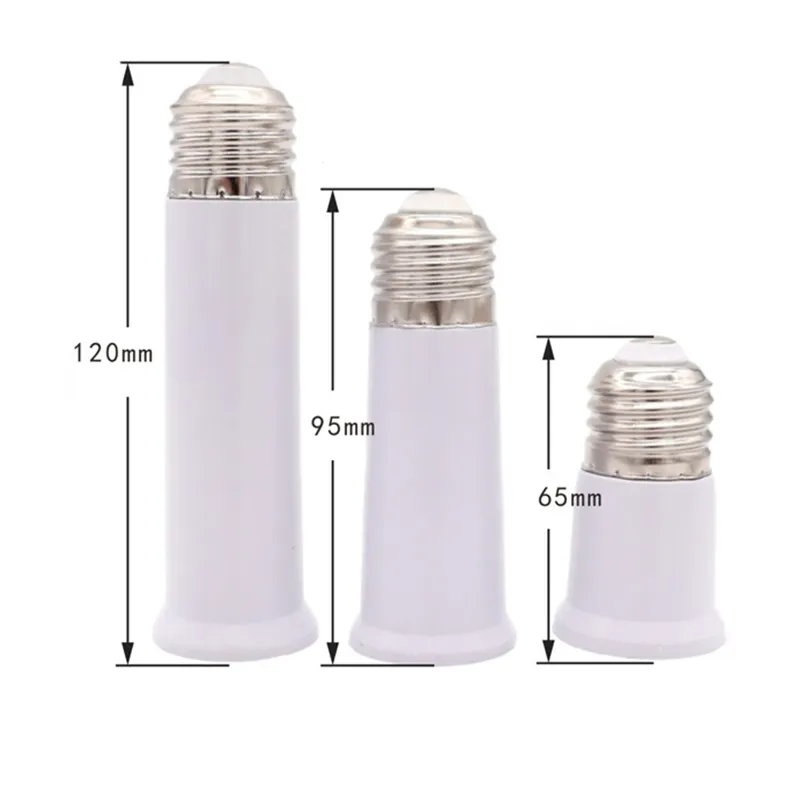 screw Socket Lights Bulb Lamp Holder Adapter Extender e27 Lamps Adapter Converter E27-Extension Light holders adapters fire-proof LL