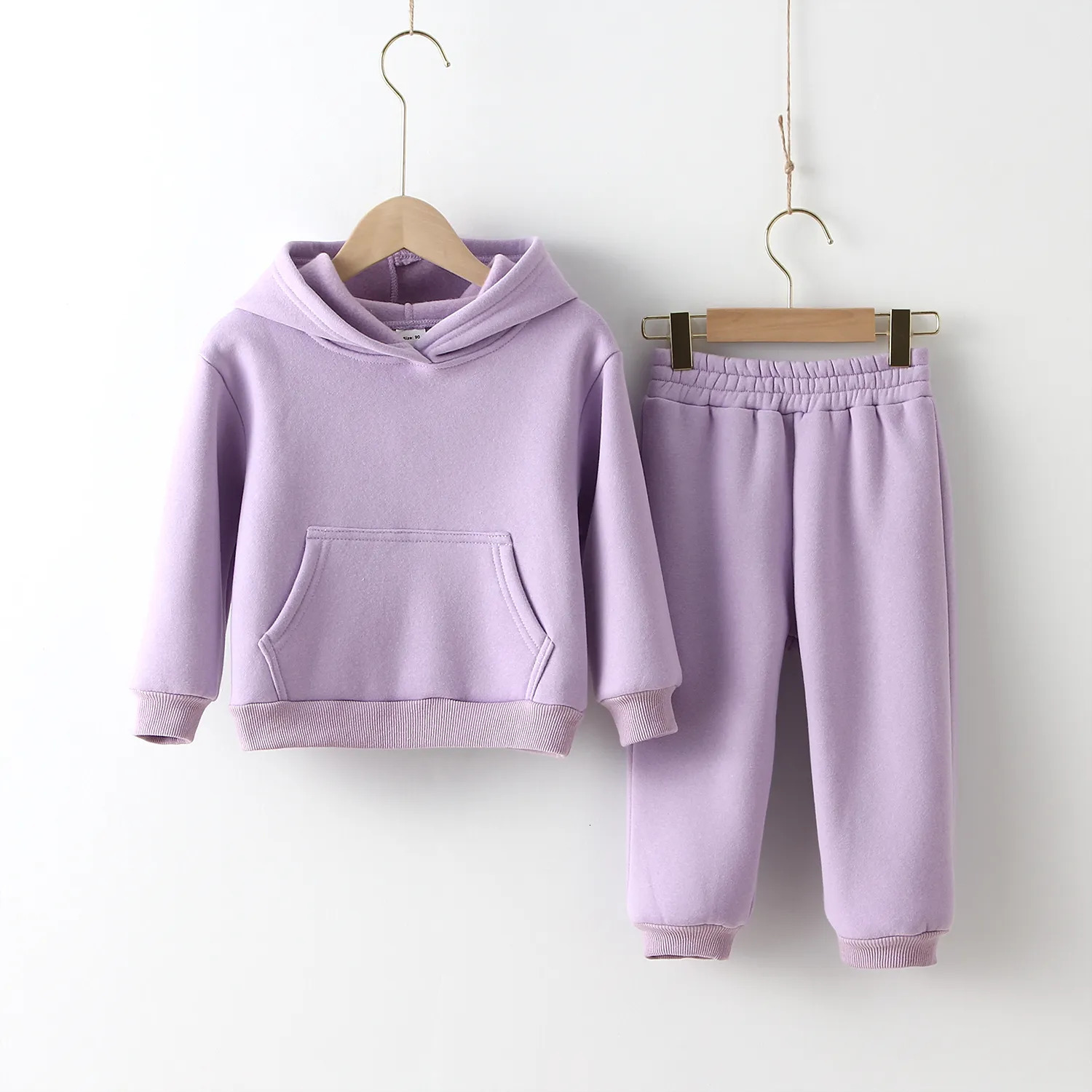 Clothing Sets Autumn Children Clothes Kids Suit Warm Sweater Girl Fleece Hoodies Pullover Sweatshirt Pant Winter Girl Boy Tracksuit Sportswear 230927