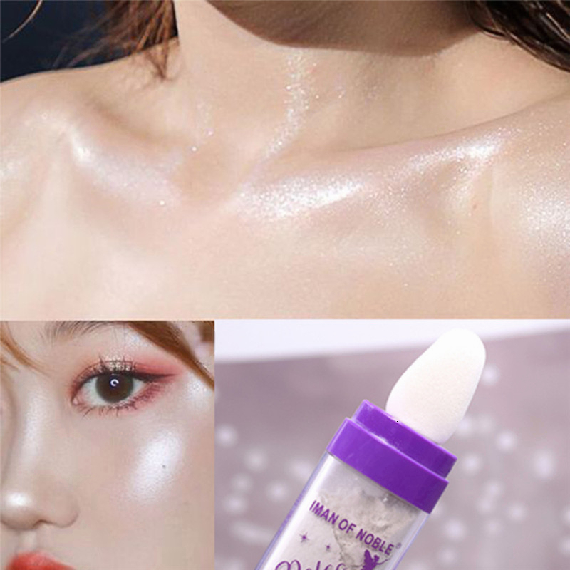 Concealer White Moonlight Highlighter Powder Glitter Powder Shimmer Contour Powder for Face Body Highlight Makeup 230926