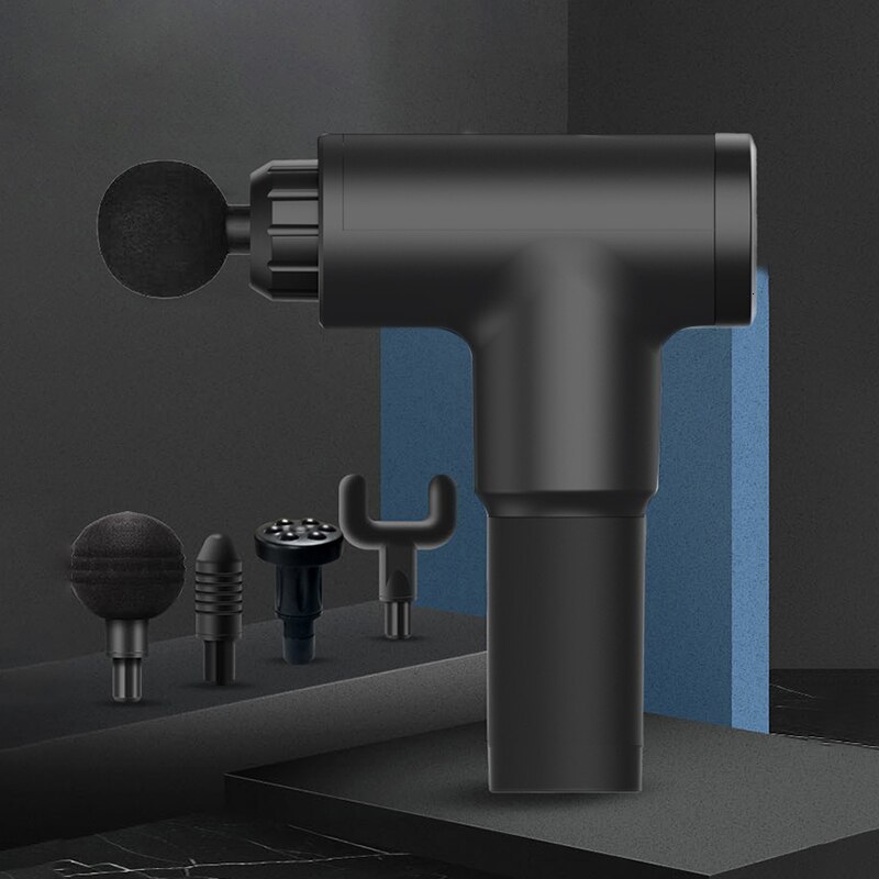 Full Body Massager Massage Gun Deep Muscle Relaxation Pain Relief Massager Gun Handheld Electric Body Massager Portable 4 Massage Heads 5 Gears 230926