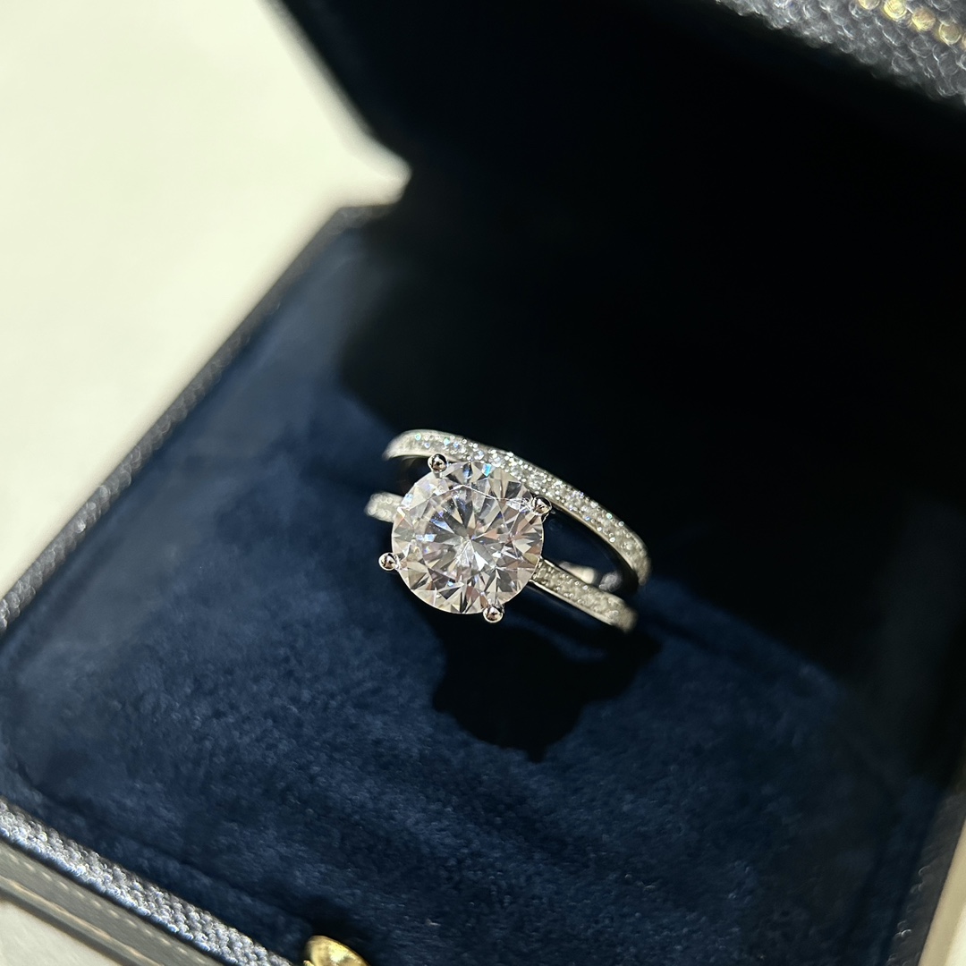 Sliver Dia Designer Women Wedding High Quality Lady Engagement Ring Jewelry Christmas Gift