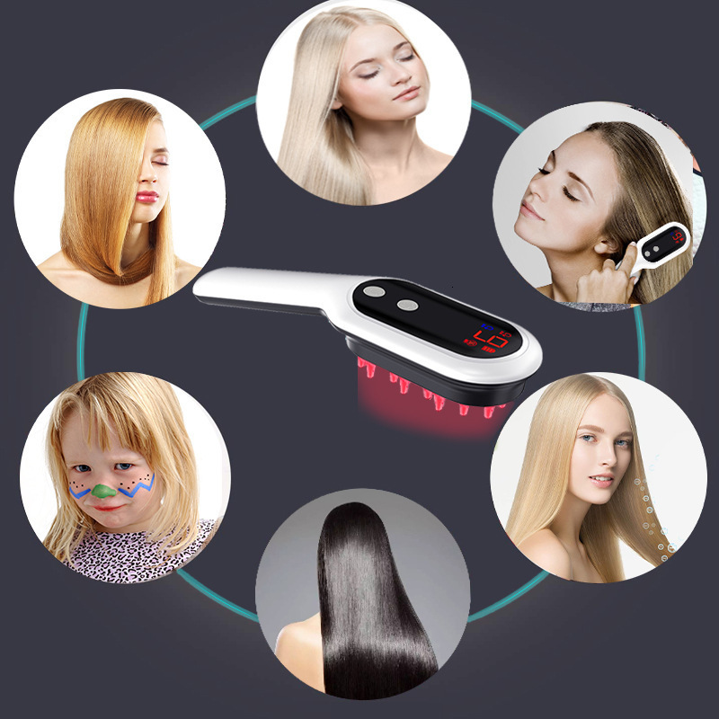 Head Massager Alwafore Head Massage Comb Anti Hair Loss Infrared Hair Growth Comb Scalp Massager Red Light Treatment Head Scalp Massage 230926