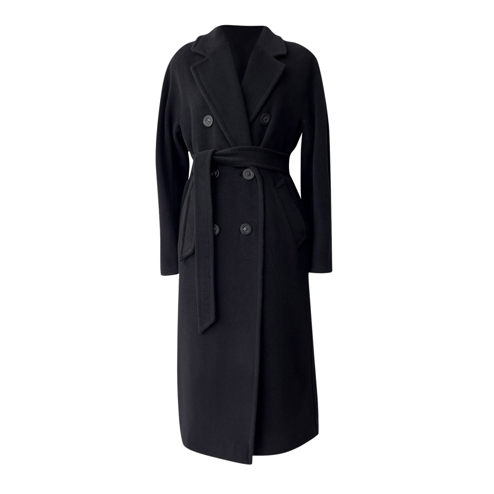 Women's Wool Blend'S Fashion Solid Color Woolen Coat DoubleBreasted MidLength Comfortable Soft And Warm Abrigo Mujer 230926