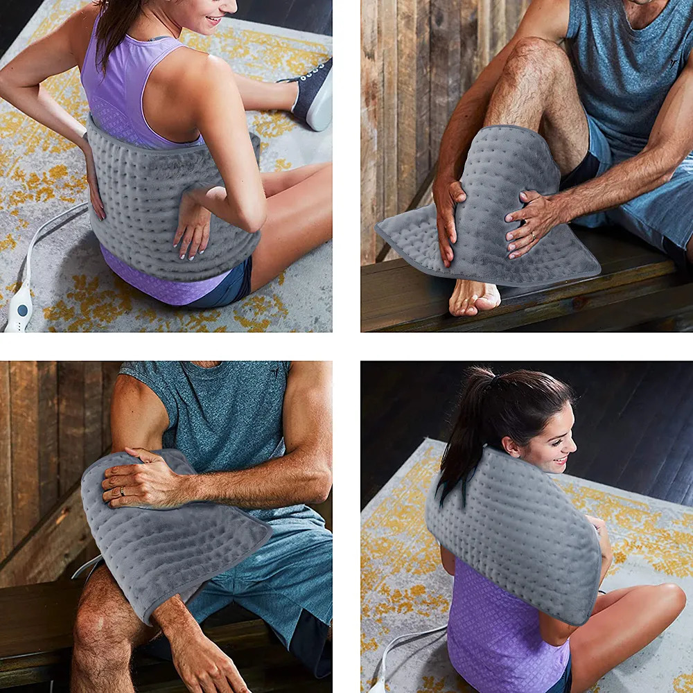 Back Massager Microplush Electric Heating Pad Winter Warmer Washable Blanket for Abdomen Waist Back Thermal Mat Pain Relief Brace 230927