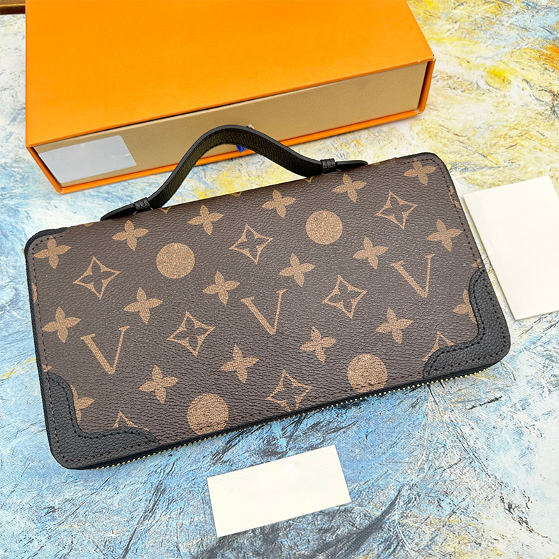 designer wallet Checkbook women Classic pattern designer purses and handbags with coin purse card holder banknote wallet luxury with box 60699