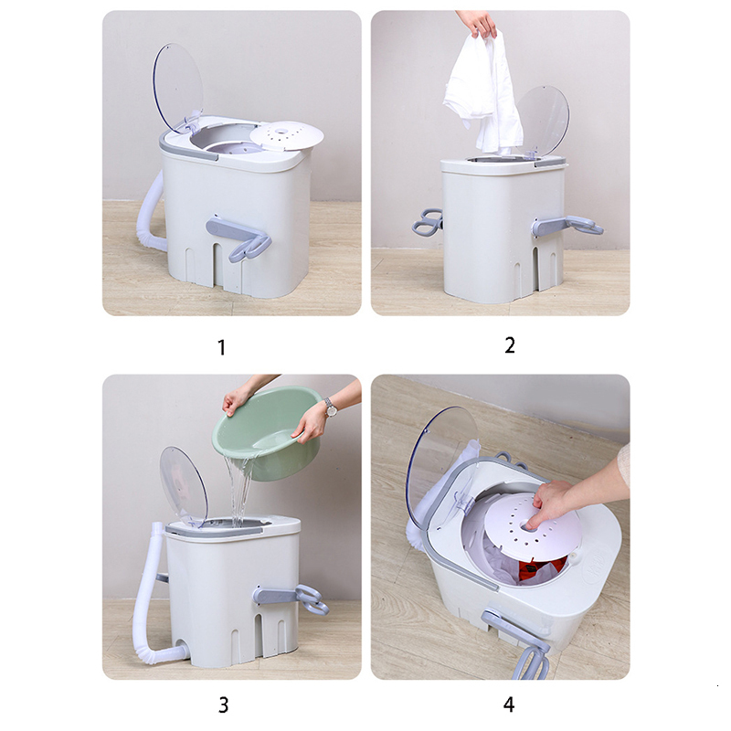 Other Home Storage Organization Manual Washing Machine Electricityfree Student Dormitory God Hand Crank Foot Pedalsmall Household Clothes Socks 230926