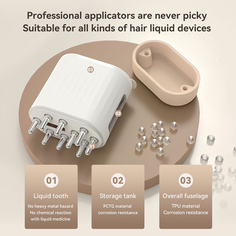 Head Massager Electric Head Scalp Massager Hair Growth Oil Serum Comb Waterproof Head Scratcher Regrowth Hair Treatment With Red Light Therapy 230926