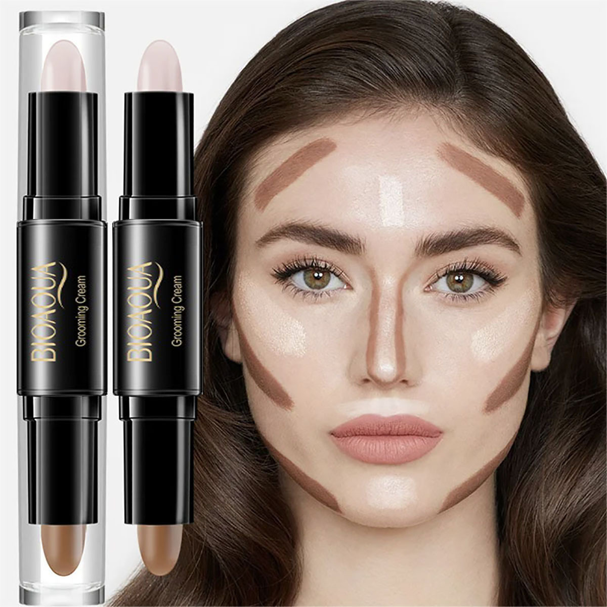 Concealer High Quality Professional Makeup Base Foundation Cream for Face Concealer Contouring for Face Bronzer Beauty Women's Cosmetics 230926