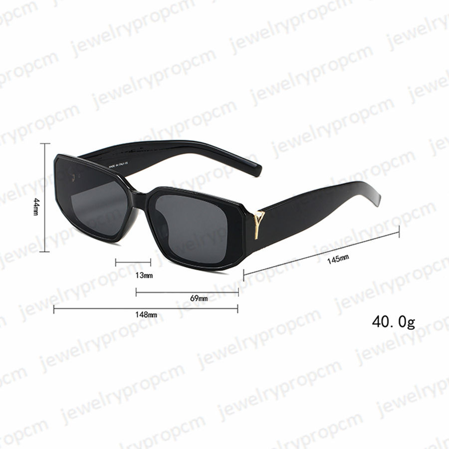 Designer Man's Sunglasses Fashion Letters Glasses Elegant Women's Rectangle Eyeglasses 6 Colors