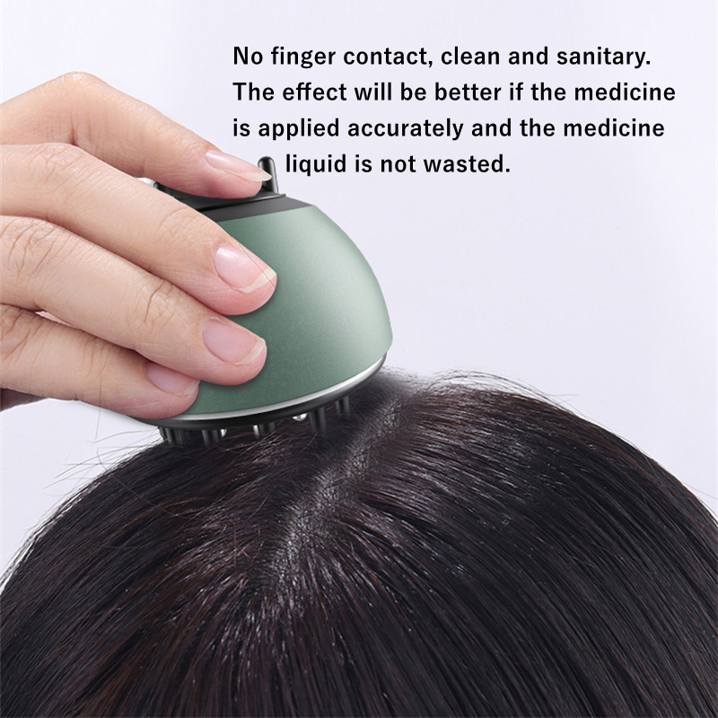 Head Massager Roll-On Applicator Minoxidil Scalp Essence Massage Comb Stainless Steel Promote Hair Growth Absorption Head Massager Relaxer 230926