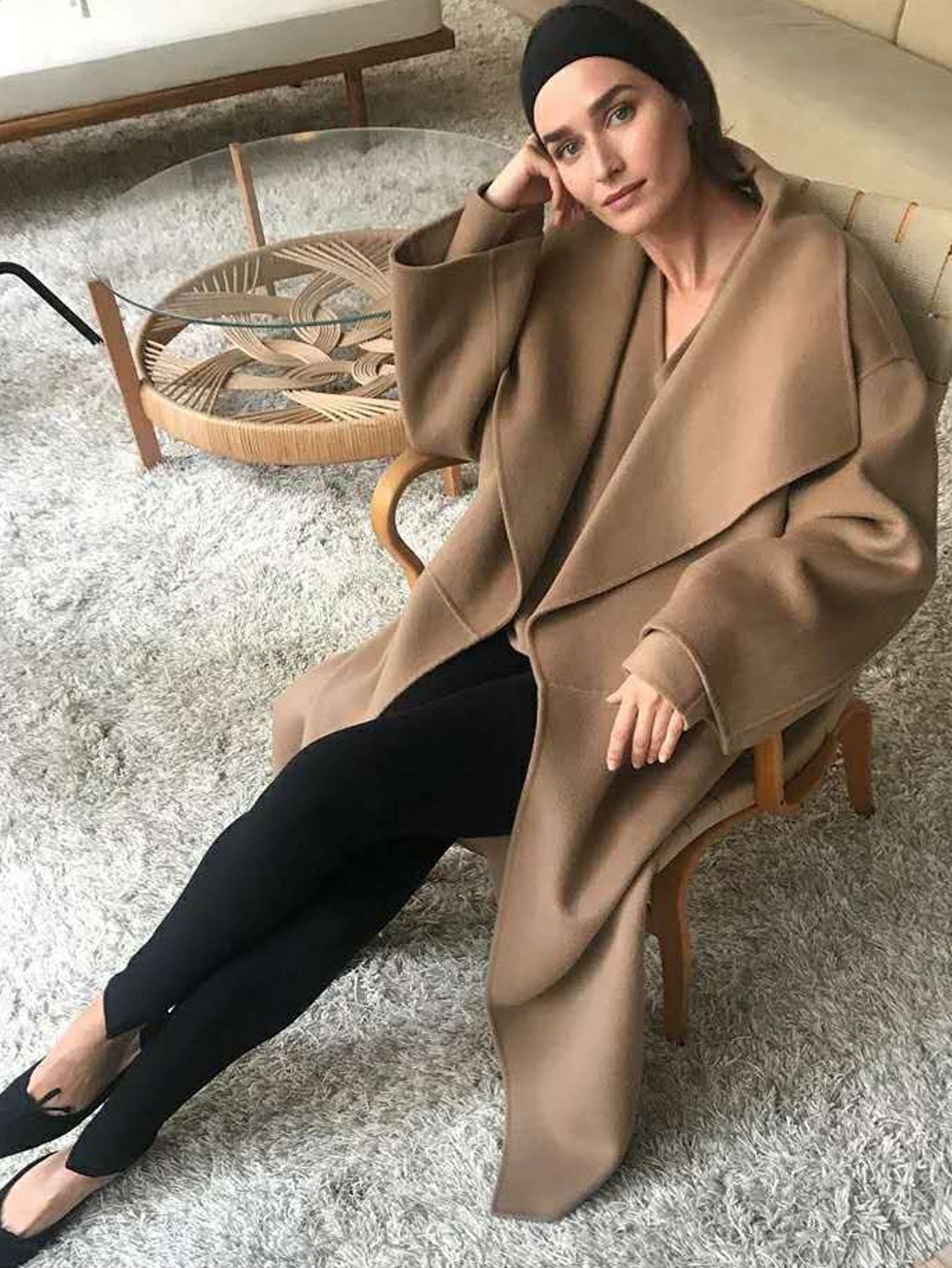 Women's Wool Blends Autumn Winter Doublesided Cashmere Women Long Highend Water Corrugated women's Coat 230926