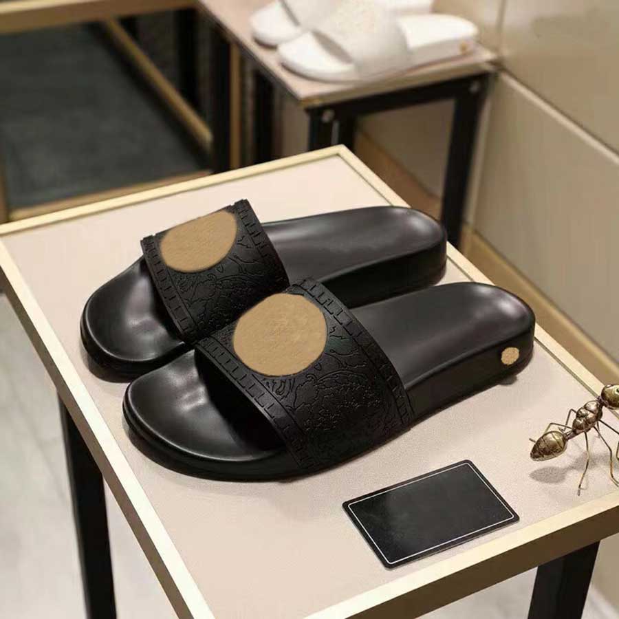 Slippers Platform Designer Rubber Slides Sandal Floral brocade Fashion Mens Gear bottoms Flip Flops Striped Womens Sandals Designers With Box Loafers