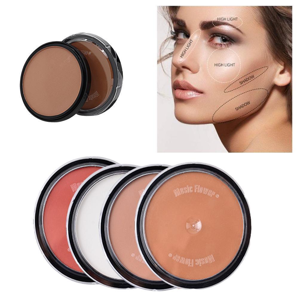 Concealer 4 Colors Shading Powder Makeup Bronzer Highlighter Contour Shading Powder Trimming Powder Make Up Cosmetic Face Concealer 230926