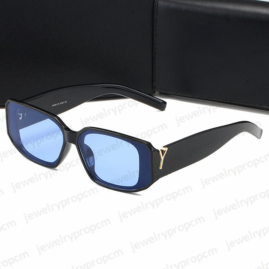 Designer Man's Sunglasses Fashion Letters Glasses Elegant Women's Rectangle Eyeglasses 6 Colors