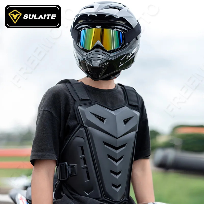 Back Support SULAITE Motocross Body Armor Motorcycle Jacket Motocross Moto Vest Back Chest Protector Off-Road Dirt Bike Protective Gear 230927