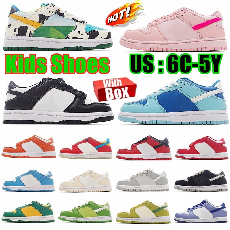 Kids Shoes Chunky low Girls boys youth toddlers baby sneakers designer Running shoe pink panda black kid infants Athletic trainers