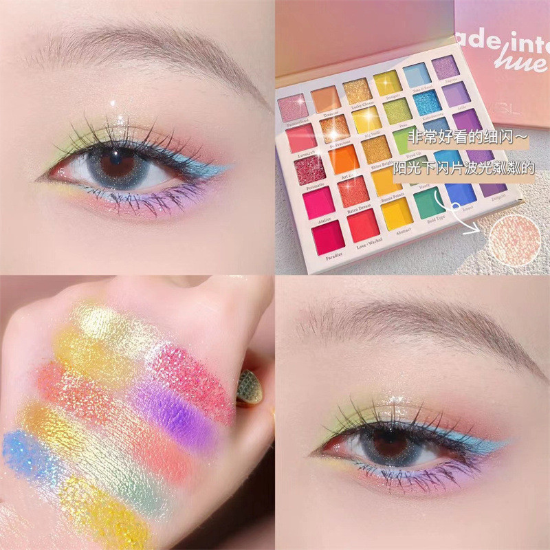 Eye Shadow 30 Colors Rainbow Eye Shadow Palette Practical Make Up Safe Lightweight Make-up Dream Eyeshadow Palette Children Stage Wholesale 230926