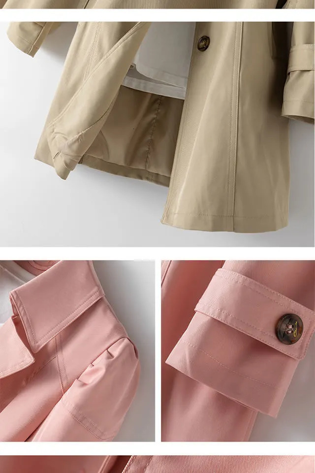 Womens Trench Coats Women Windbreaker Spring Autumn Coat Korean Loose MidLength Jacket Top Oversize Outwear 230927