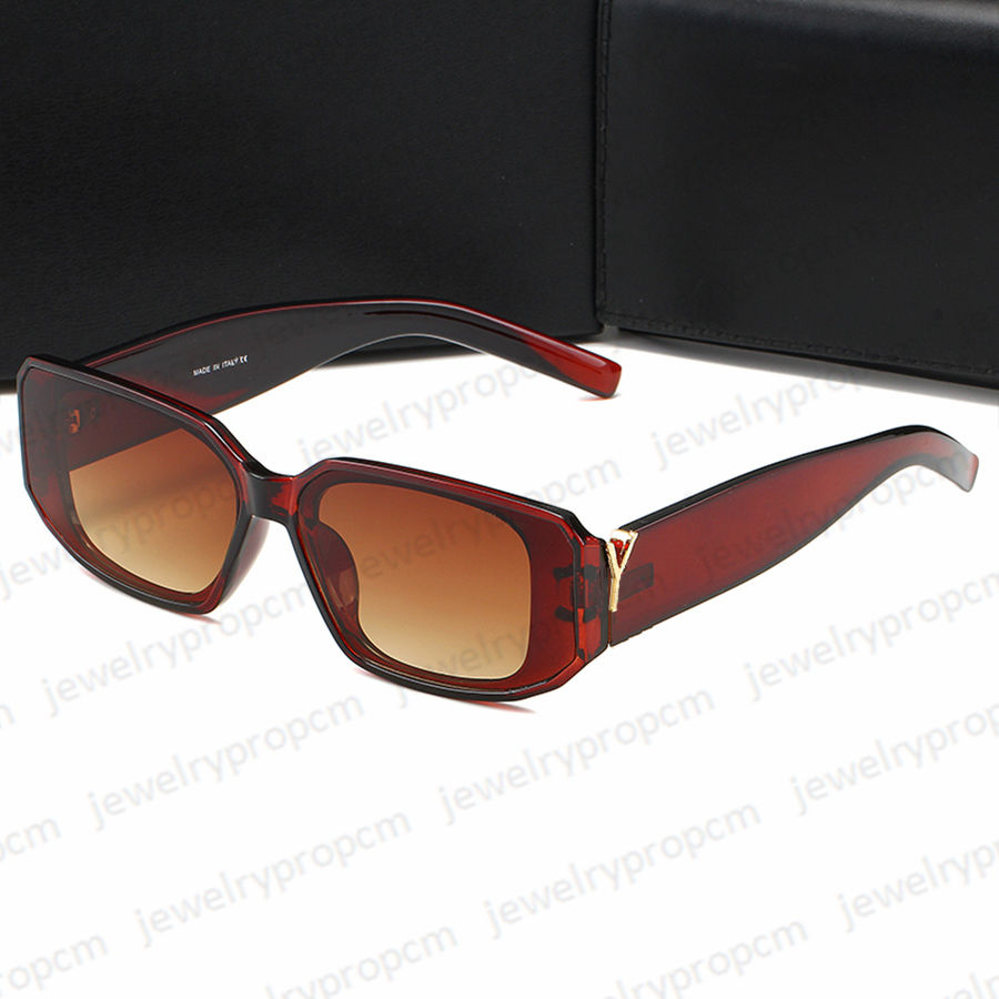 Designer Man's Sunglasses Fashion Letters Glasses Elegant Women's Rectangle Eyeglasses 6 Colors