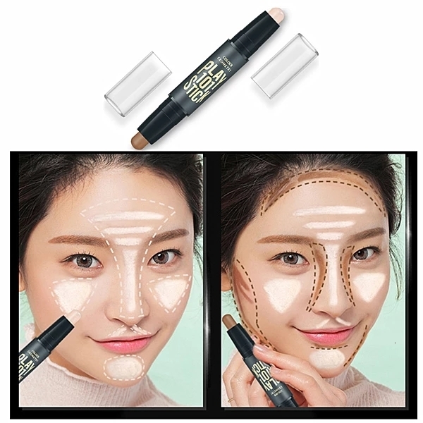 Concealer Makeup iluminador Highlighter Face Concealer Contouring Bronzers Highlighters Pen Cosmetic 3D Makeup Corrector Contour Stick 230926