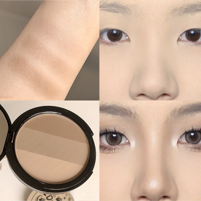 Concealer Bronzer Contour Palette Face Shading Grooming Powder Makeup 3 Color Lasting Matte Glitter Nose Shadow Blush Face Makeup Cosmetic 230926