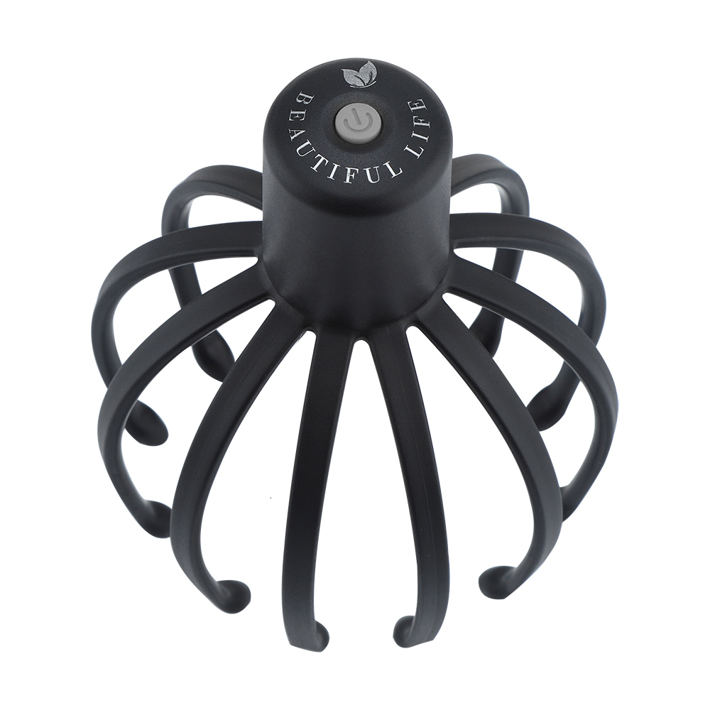 Head Massager Electric Octopus Claw Scalp Massager Hands Free Therapeutic Head Scratcher Relief Hair Stimulation Rechargable Stress Relief 230926